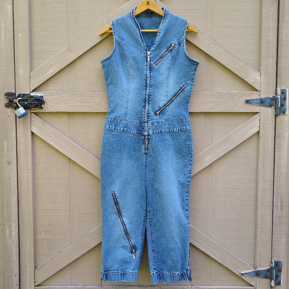 fubu denim jumpsuit